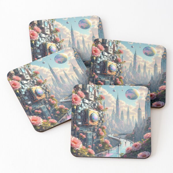 Item preview, Molecular Schizophrenia- Art Deco motherboard with Dali-Matisse vibes & techno-emotional depth designed and sold by FotoworldEdel.