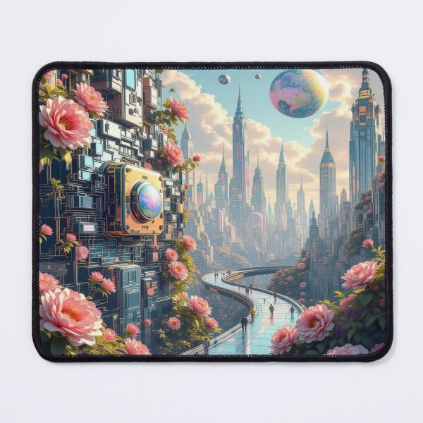 Item preview, Molecular Schizophrenia- Art Deco motherboard with Dali-Matisse vibes & techno-emotional depth designed and sold by FotoworldEdel.