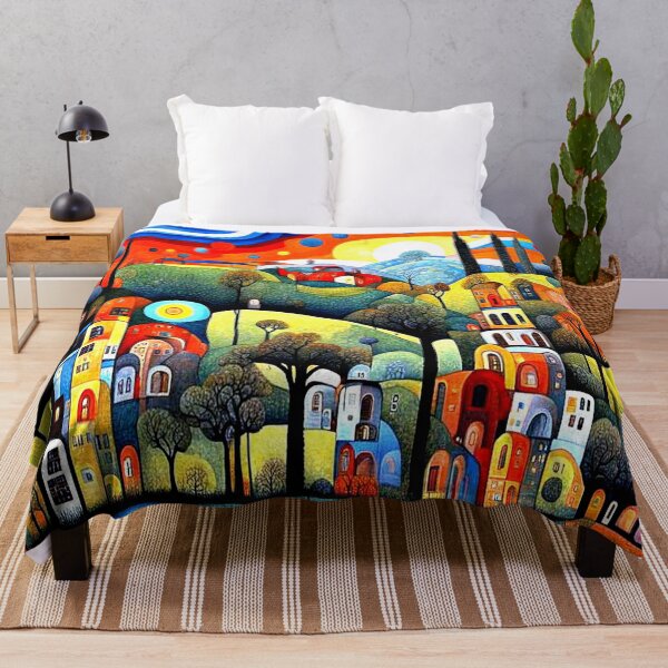 Item preview, Hillside village at dusk designed and sold by George Hutton Hunter.