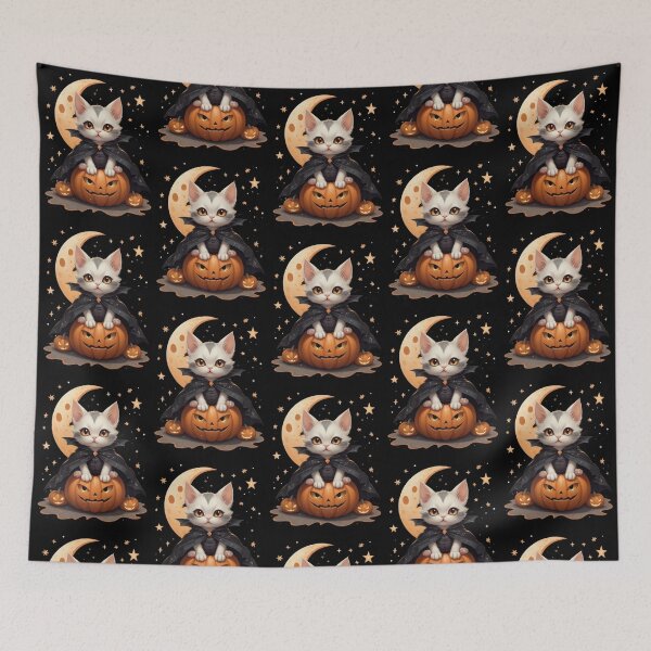 Item preview, Cute Gothic Vampire Kitten designed and sold by Witch Queen Clothing.