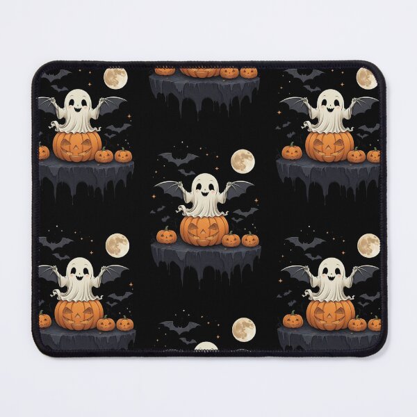 Item preview, Cute Gothic Ghost on a Jack-o-Lantern designed and sold by Witch Queen Clothing.