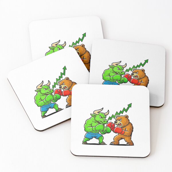 Item preview, Bull vs Bear Fight – Market Battle Art designed and sold by DiaryPN.