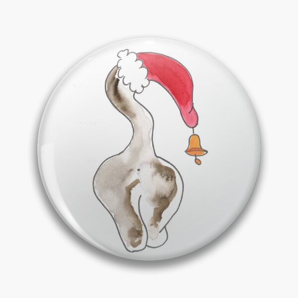 Aperçu de l'œuvre Chat avec bonnet de Noël, Katze mit Weihnachtsmütze créée et vendue par Anke‘s Bazaar.