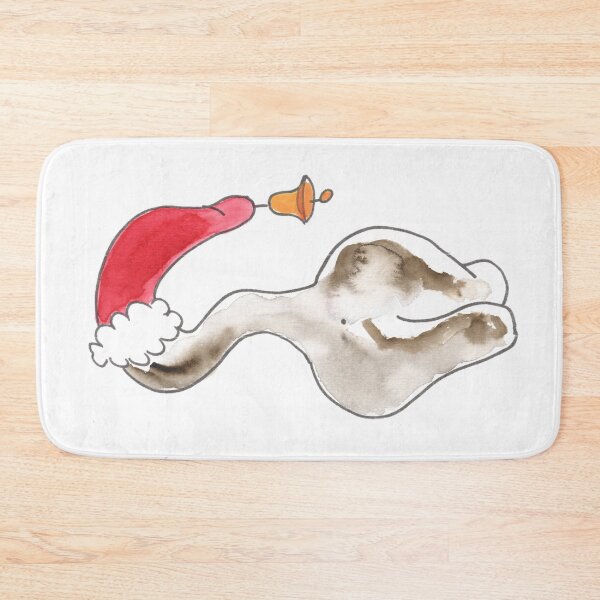 Item preview, Cat with Christmas Cap, Katze mit Weihnachtsmütze designed and sold by Anke‘s Bazaar.