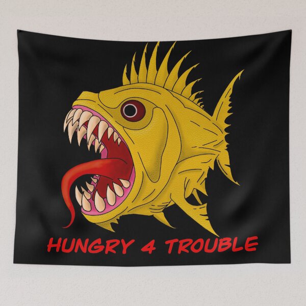 Item preview, Angry Fish - Hungry 4 Trouble designed and sold by Hungry4Creativity.