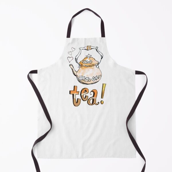 Item preview, But First, Tea! Hand Lettered Teapot Tea Meme designed and sold by MaryKunzGoldman.