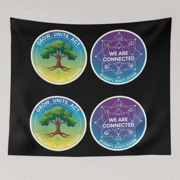 Item preview, Grow Unite Act Connected Diversity Equity Future designed and sold by Owcomm.