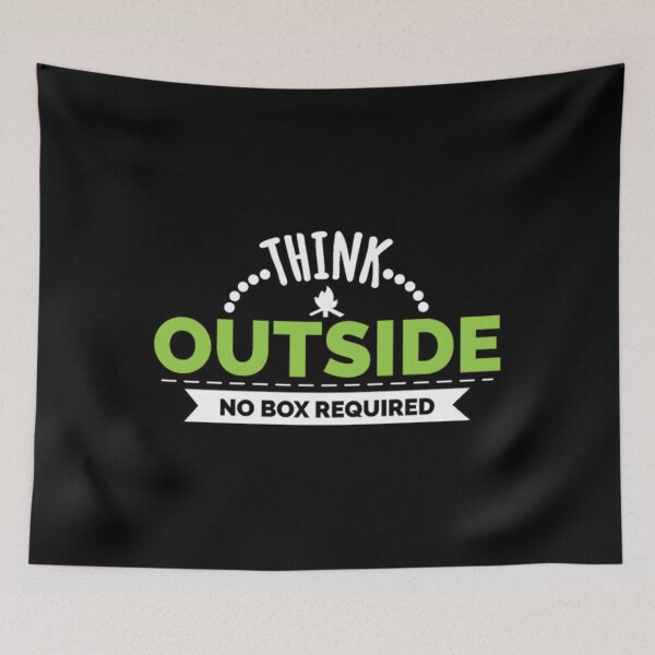 Item preview, Motivational Quotes Think Outside No Box Required	 designed and sold by cffnwaior50.