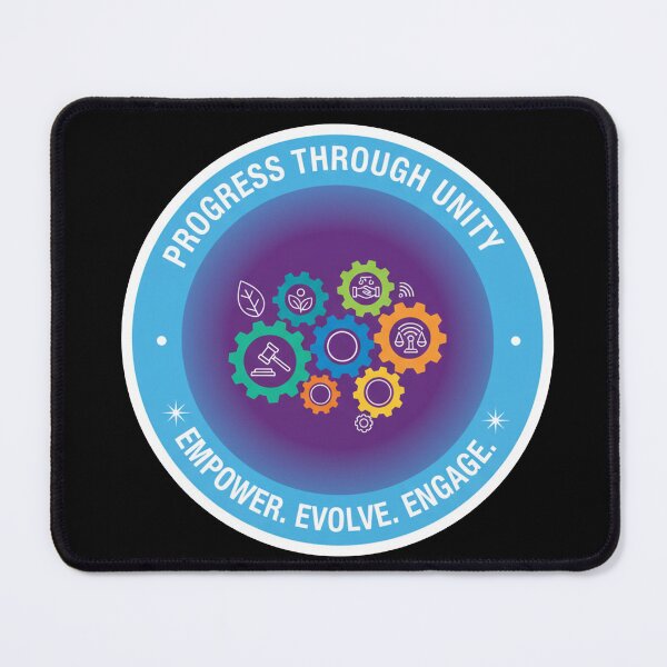 Item preview, Progress Through Unity Empower Evolve Engage Gears designed and sold by Owcomm.