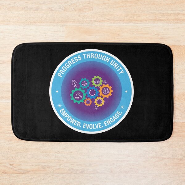 Item preview, Progress Through Unity Empower Evolve Engage Gears designed and sold by Owcomm.