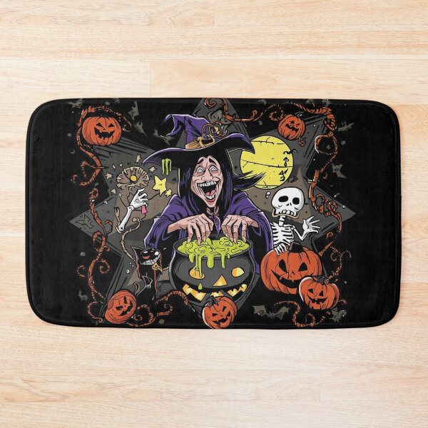 Item preview, Spooky Witch Cauldron – Funny Halloween Cartoon designed and sold by Jocamedahub.