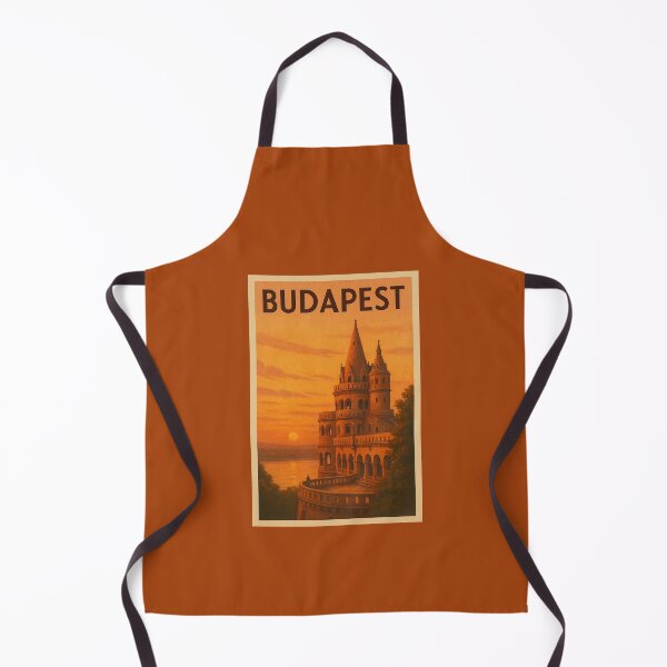 Item preview, Budapest Hungary Travel Art – Fisherman’s Bastion Sunset Souvenir designed and sold by Annika Shurafa.