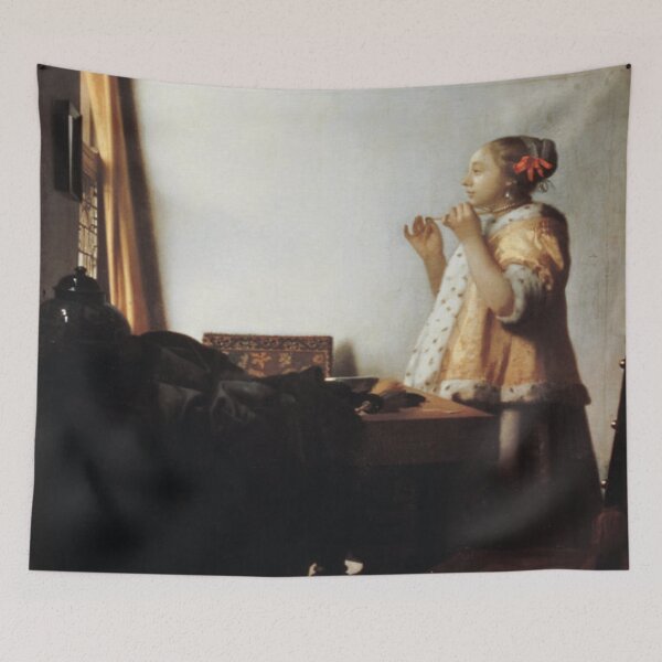 Item preview, Woman with a Pearl Necklace designed and sold by SharonTheFirst.