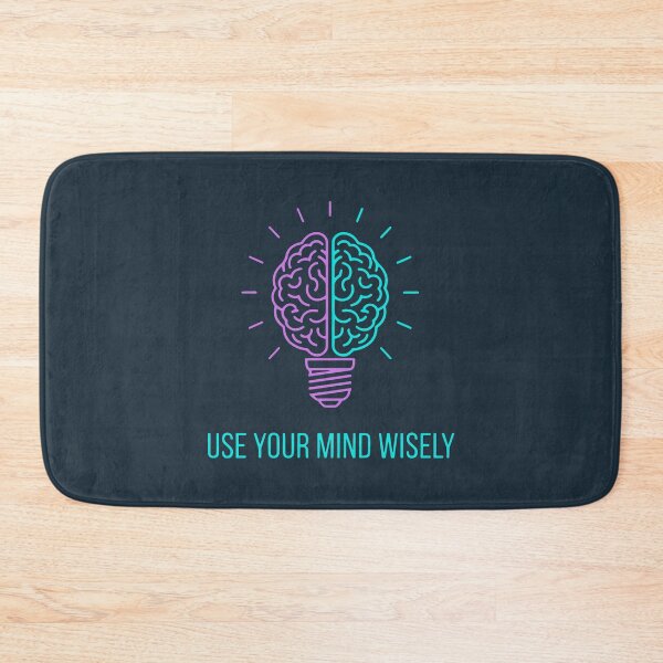 Item preview, Neon Lightbulb with Brain and Motivational Message designed and sold by SplashTastic.