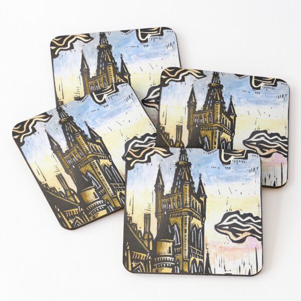 Item preview, Glasgow University Tower at Sunrise by Damian Henry designed and sold by DamianHenry.