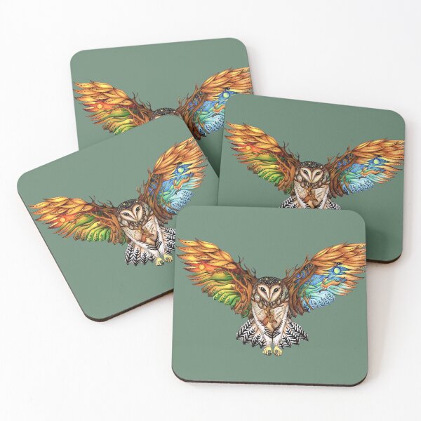 Item preview, The Sun & Moon Owl designed and sold by Christina Plumb.