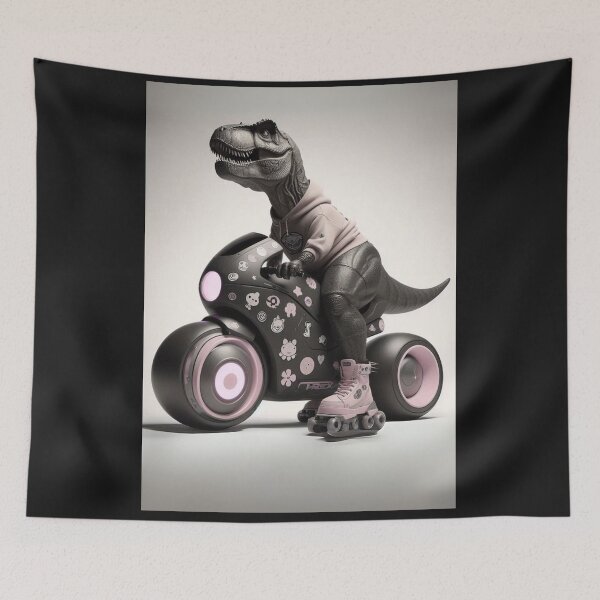 Item preview, "T-Rex on the Flex: Jurassic Wheels & Hoodie Feels" designed and sold by Print Fiction.