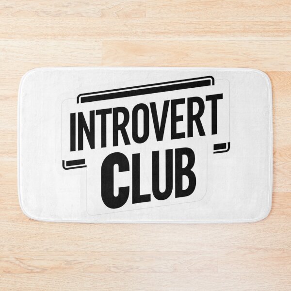 Aperçu de l'œuvre Introvert Club – Funny Minimalist Sticker créée et vendue par ShadowSteel.