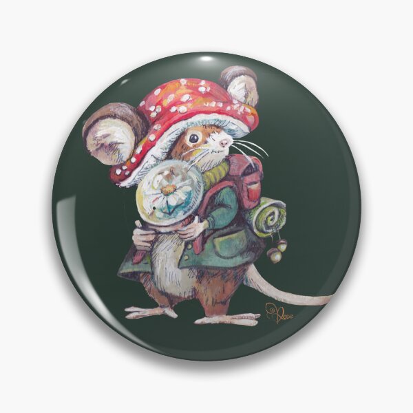 Item preview, Maisie Mouse Big Adventure - dark green circle background designed and sold by MeganRoseArt.
