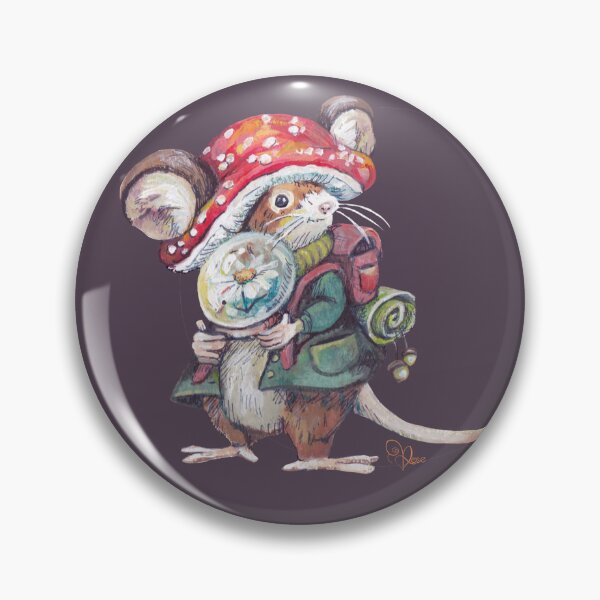 Item preview, Maisie Mouse Big Adventure - midnight purple circle designed and sold by MeganRoseArt.