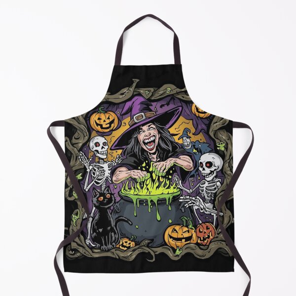 Item preview, Spooky Witch Cauldron – Funny Halloween Cartoon designed and sold by Jocamedahub.
