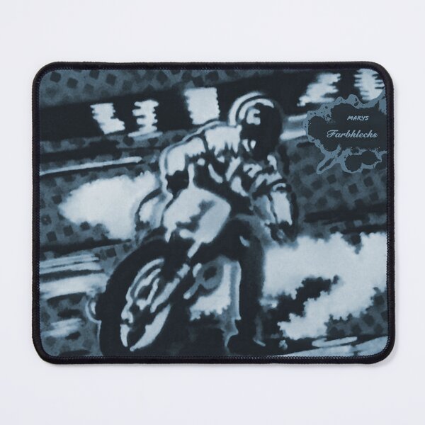 Item preview, Motorcycle race: Motorcyclist leans into the curve designed and sold by marysfarbklecks.