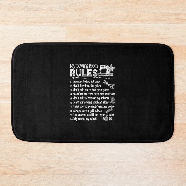 Item preview, My Sewing Room Rules Funny Sewing Machine  	 designed and sold by usuhmvjvwtp91.