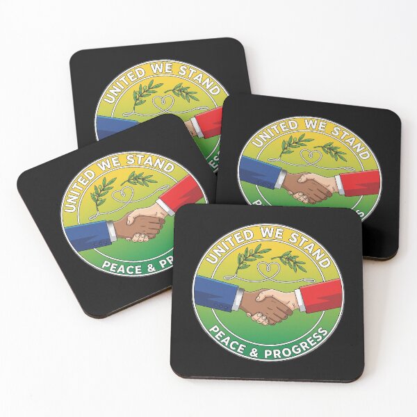 Item preview, United We Stand Peace Progress Handshake Olive Branch designed and sold by Owcomm.