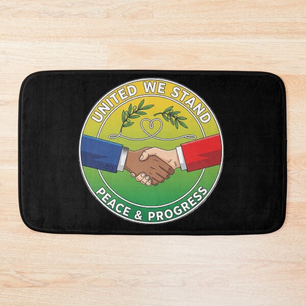Item preview, United We Stand Peace Progress Handshake Olive Branch designed and sold by Owcomm.