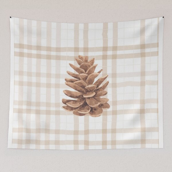 Item preview, Autumn Pine Watercolor Illustration designed and sold by moonna designs.