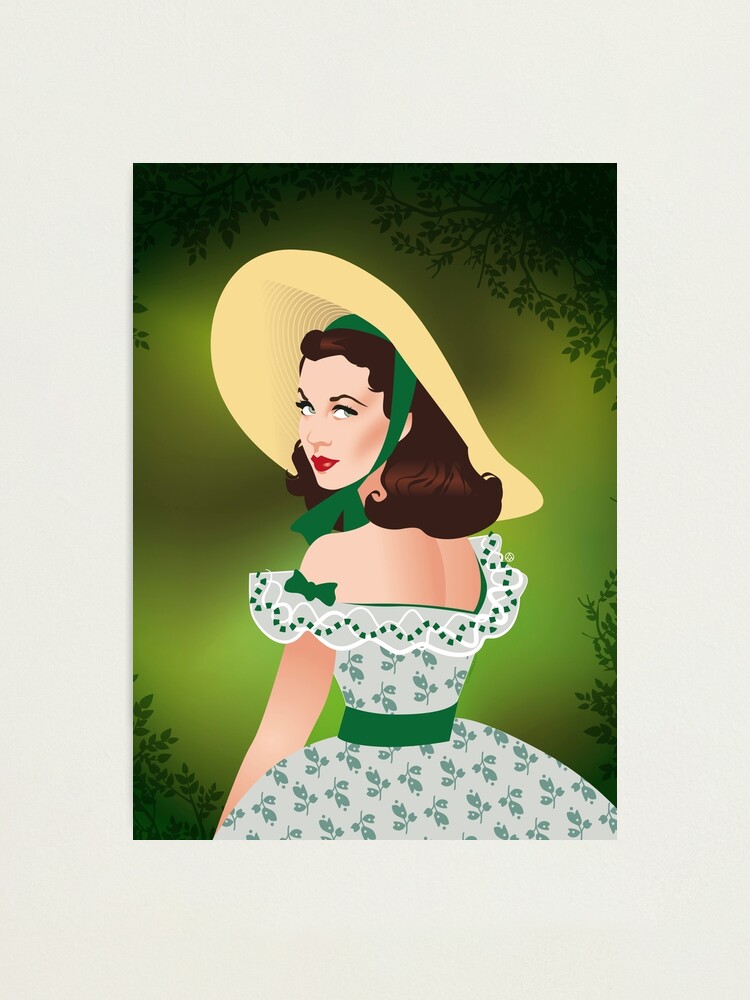Scarlett O'Hara" Photographic Print for Sale by AleMogolloArt | Redbubble