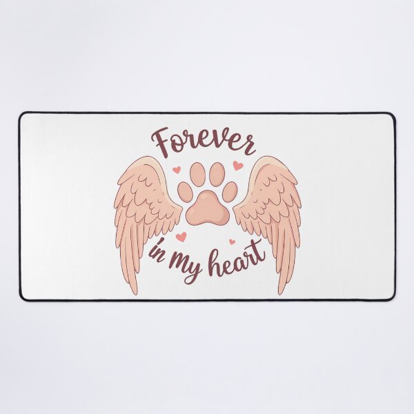 Item preview, Pet Memorial T-shirt – Forever in My Heart Paw Print with Angel Wings designed and sold by Print Era.