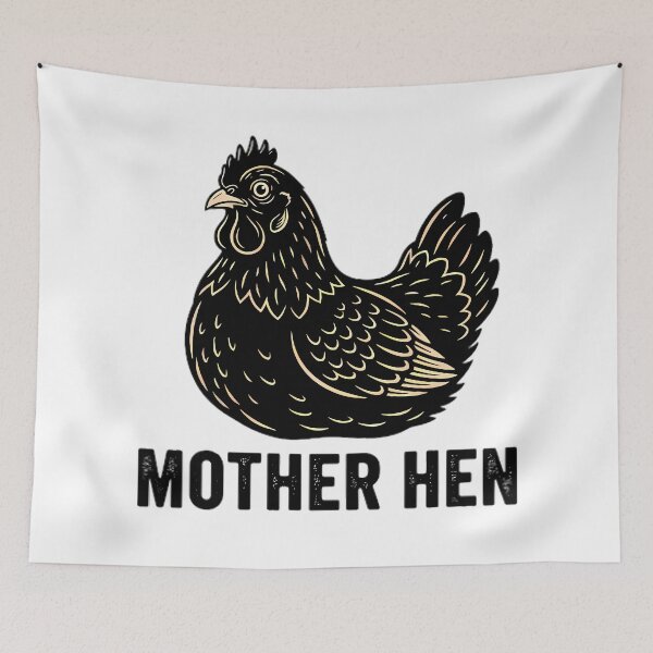 Item preview, Mother Hen Vintage Engraving designed and sold by Linework Studio.