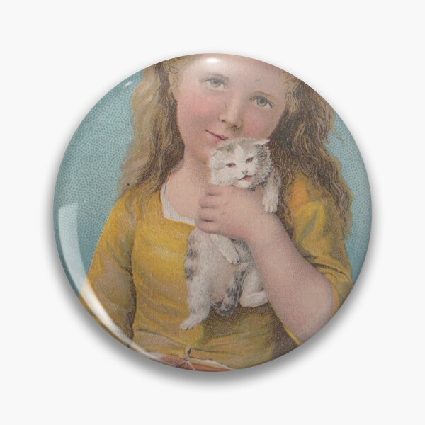 Item preview, Ayer's Pills Little Girl  With Kittens Victorian Trade Card designed and sold by KiwiHola.