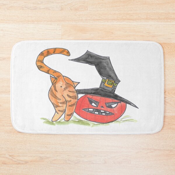 Item preview, Cat & Pumpkin, Katze mit Kürbis designed and sold by Anke‘s Bazaar.