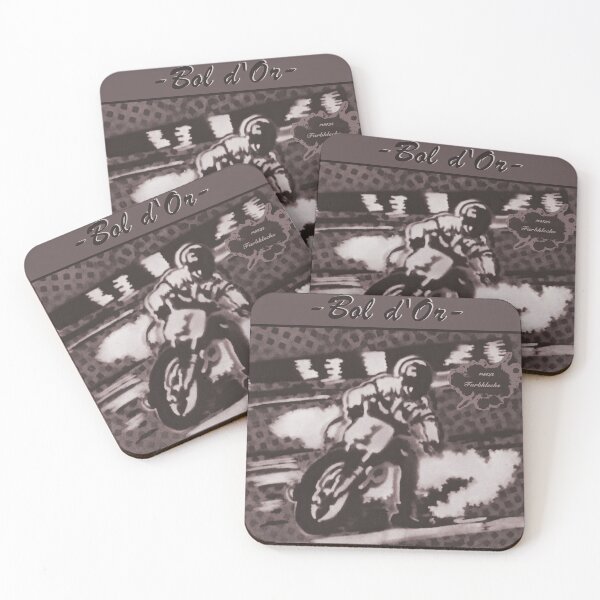 Item preview, A motorcycle racer leans into the curve. designed and sold by marysfarbklecks.