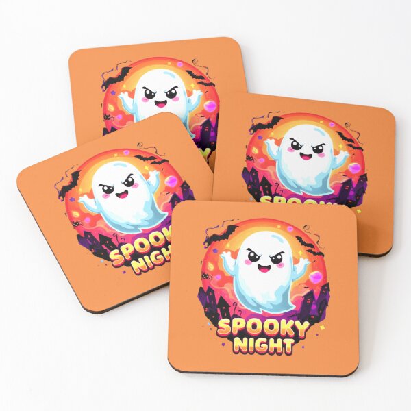 Item preview, Spooky Night Cute Ghost Halloween designed and sold by otaku.edwardj.