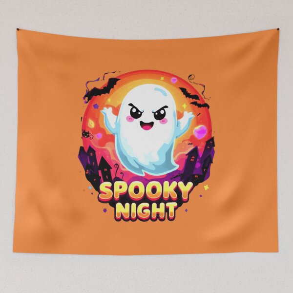 Item preview, Spooky Night Cute Ghost Halloween designed and sold by otaku.edwardj.