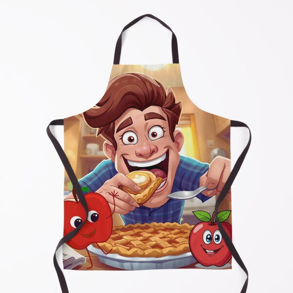 Item preview, Amusing Caricature of an Apple Pie Addict. designed and sold by MPC-Mince-Pies.