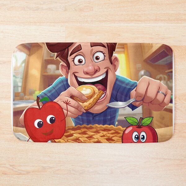 Item preview, Amusing Caricature of an Apple Pie Addict. designed and sold by MPC-Mince-Pies.