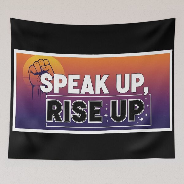 Item preview, Speak Up Rise Up Activist Social Justice designed and sold by Owcomm.