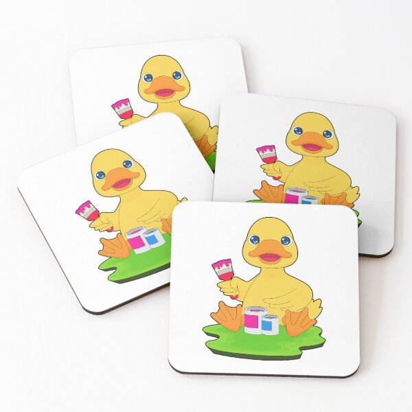 Item preview, Duck Painter Paint brush Painting designed and sold by Snabdesign84.