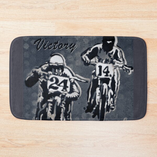 Item preview, Two motorcyclists at a motorcycle race designed and sold by marysfarbklecks.