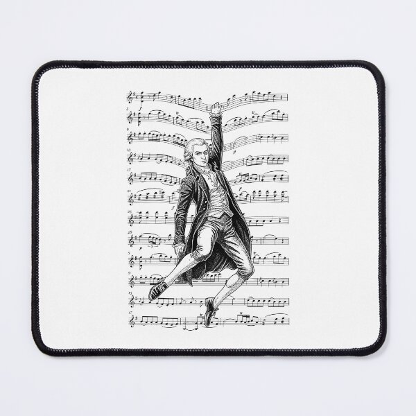Item preview, Wolfgang Amadeus Mozart Funny Composer Sheet Music Musician designed and sold by GrandeDuc.