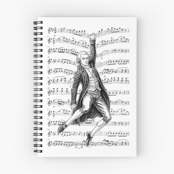 Artikelvorschau, Wolfgang Amadeus Mozart Lustiger Komponist Noten Musiker entworfen und verkauft von GrandeDuc.