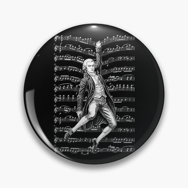 Item preview, Wolfgang Amadeus Mozart Funny Composer Sheet Music Musician designed and sold by GrandeDuc.