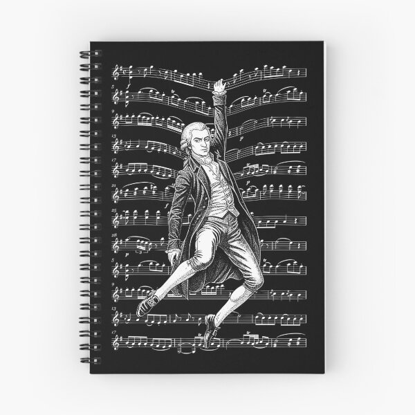 Item preview, Wolfgang Amadeus Mozart Funny Composer Sheet Music Musician designed and sold by GrandeDuc.