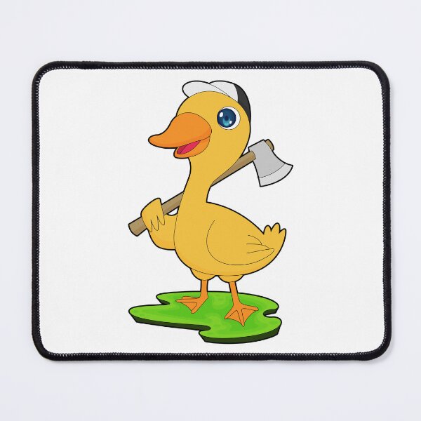 Item preview, Duck Lumberjack Axe Forest designed and sold by Snabdesign84.