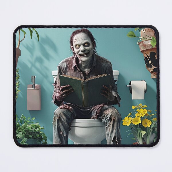 Item preview, Zombie On the Toilet Bowl designed and sold by NightTimeJ.