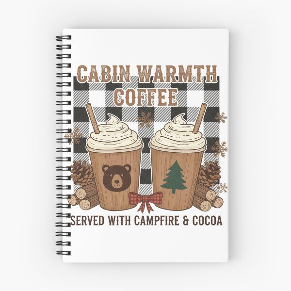 Item preview, CABIN WARMTH COFFEE SAERVED WITH CAMPFIRE AND COCOA - CHRISTMAS LATTE designed and sold by justyna-s28.